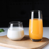 Glass juice cup Milk Cup ins feng shui Cup female household net red tea cup drink high face value big belly Cup