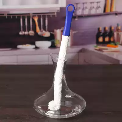 Multifunctional decanter brush Glass brush Wine bottle cleaning brush Red wine glass brush can be bent