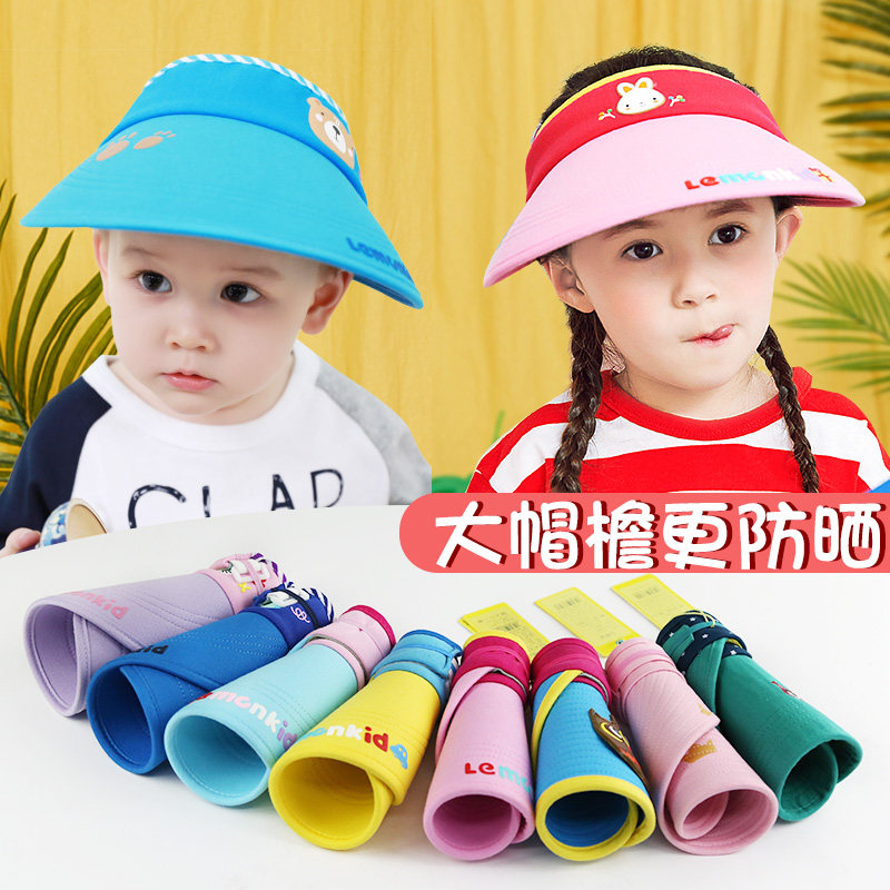 Spring and summer children's sun visor girls big brim children