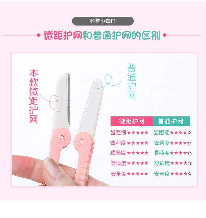 Gấp lông mày Dao Nữ mới bắt đầu Trang điểm cạo râu Lông mày Set Sharp Hair Blade Công cụ trang điểm đẹp - Các công cụ làm đẹp khác khuôn vẽ chân mày