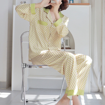 French elegant single - never-time plate pajamas female spring and autumn sleeve ice wire summer thin suit