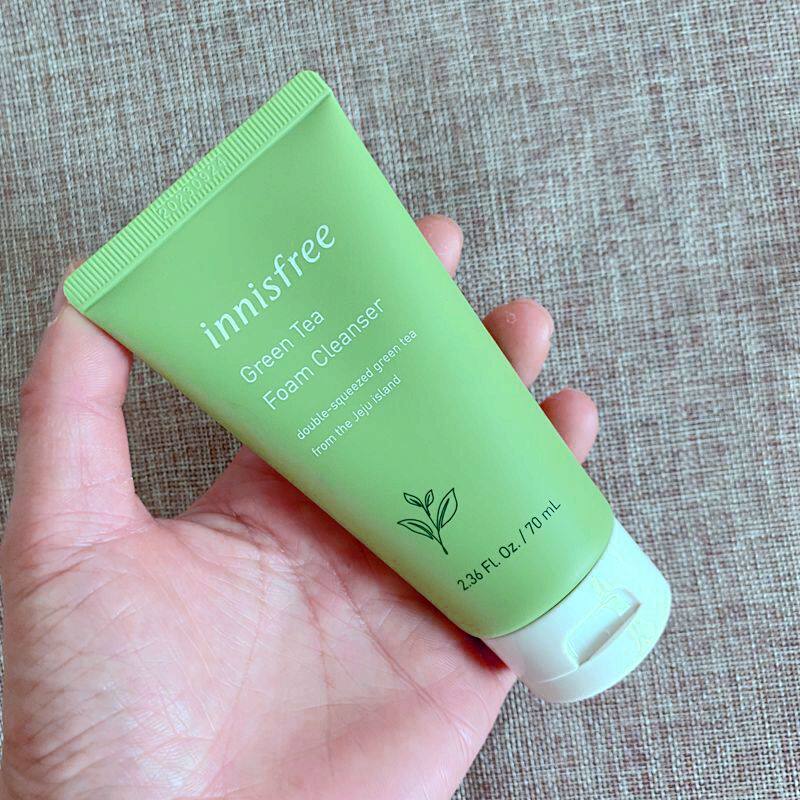 Number of Small Hyatt Green Tea Essence Moisturizing Wash-Face Cream 70ml Wash-Face Milk Trial Package Travel Clothing