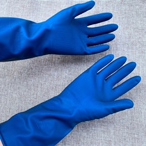  Blue Duo Bully Latex Gloves L Number Natural Rubber Flexible Comfort Thickened Durable Anti Slip Corrosion Protection