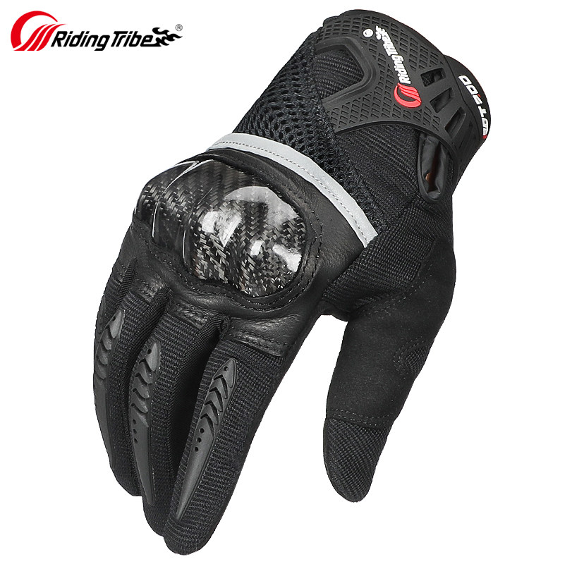Cycling Tribal Motorcycle Riding Gloves Winter Carbon Fiber Full Finger Glove Male Touch Screen Off-Road Rider Motorcycle Woman