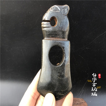 Antique collection antique jade antique Ming and Qing old high ancient jade old Jade old Jade handle pendant pendant pendants axe