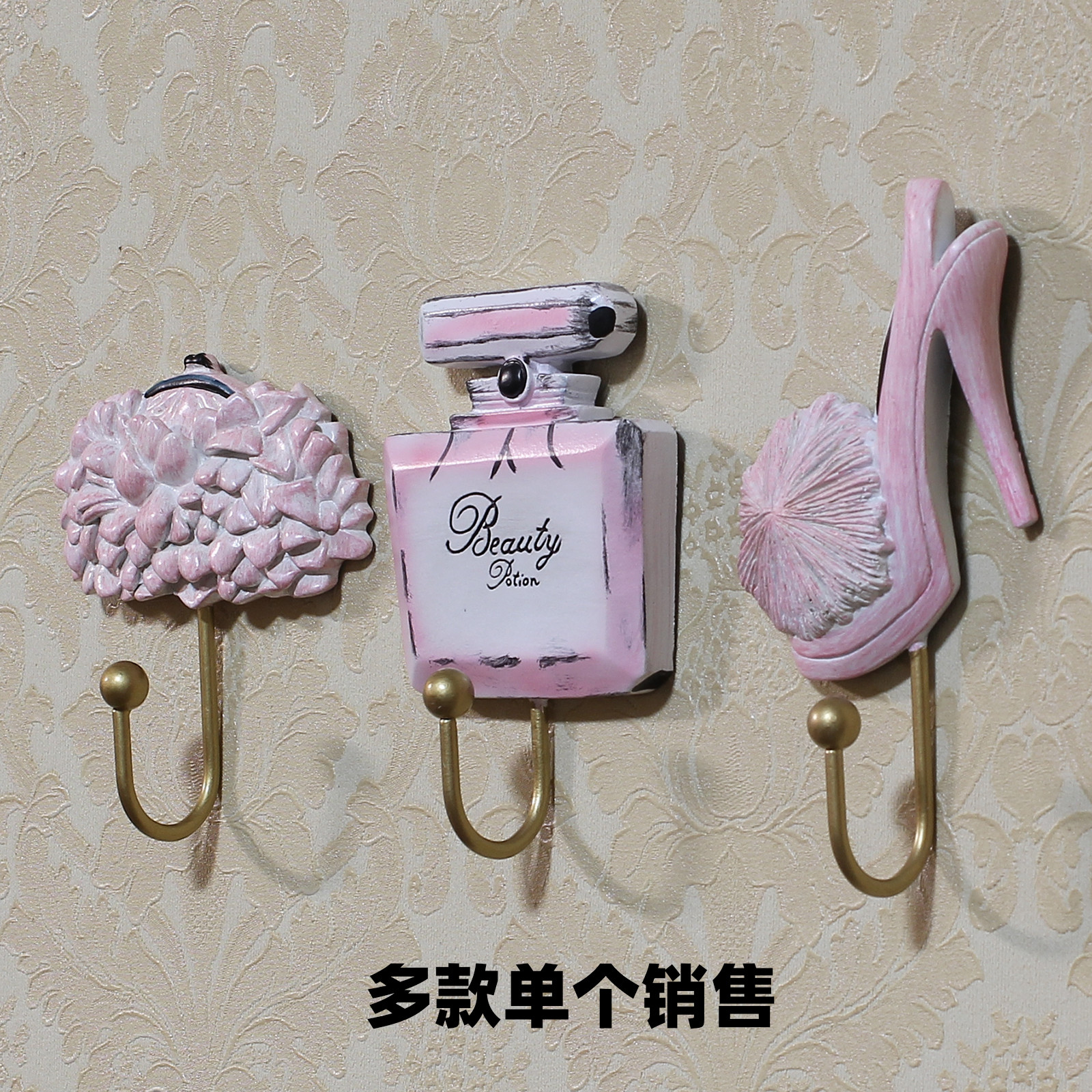 Creative Decoration Xuanguan Hook Door Key Art Cute Hook Clothing Hat Clothing Shop Wall Sticky Hook Single Sell