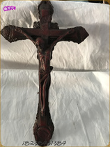 Hot Antique Miscellaneous Collection Antique-made Old Resin Swing Cross Cross Household Decoration Feng Shui