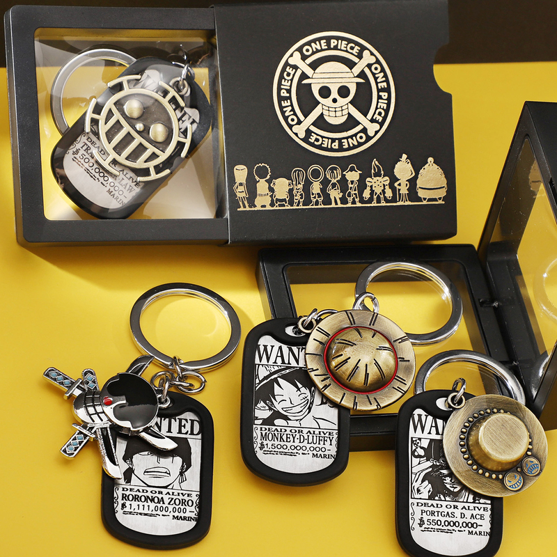 One Piece Luffy Keychain Backpack Pendant for Men and Women, Personalized Creative Waist Hanging Key Chain Ring, Peripheral Gifts