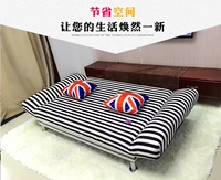 Đơn giản và đa năng căn hộ nhỏ gấp sofa giường Cho thuê phòng 1,8 mét đơn phòng khách đôi sofa vải - Ghế sô pha sofa lười