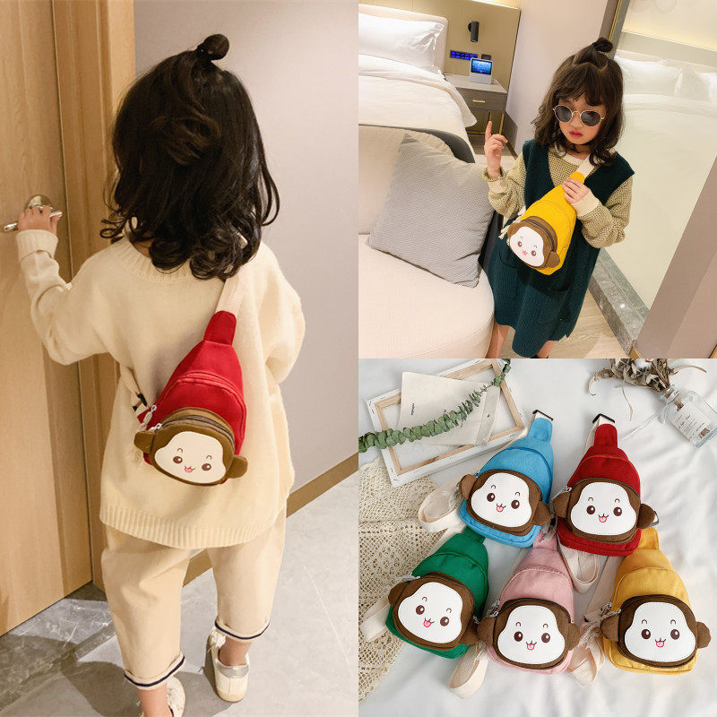 Children's bag chest bag cute boys and girls fashion child Western style princess mini cartoon shoulder baby messenger bag