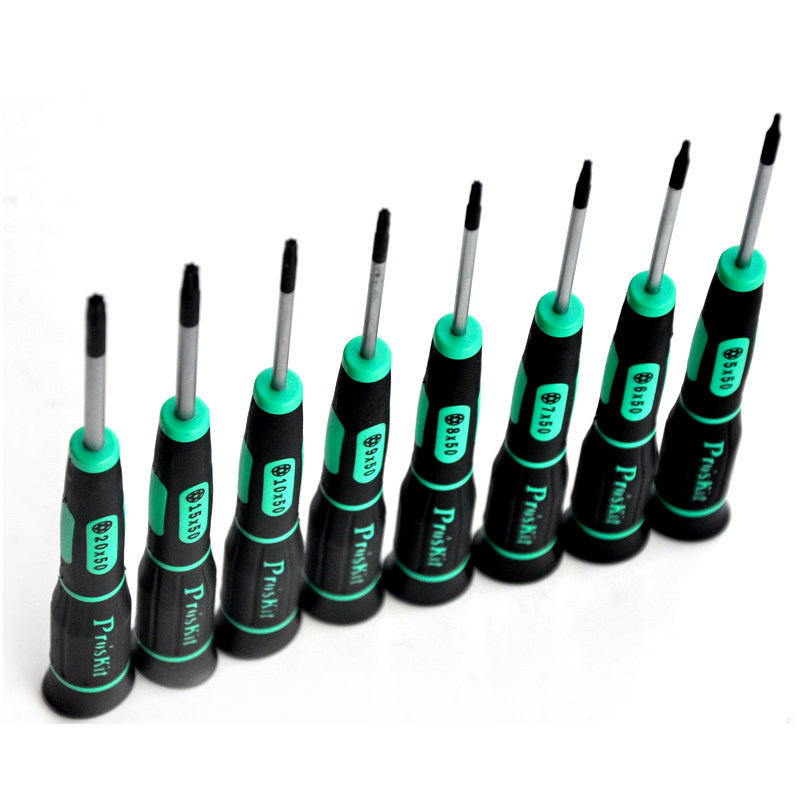 宝工SD-081-T1/T2/T3/T4T5T6绿黑星型精密起子六角星型梅花螺丝刀