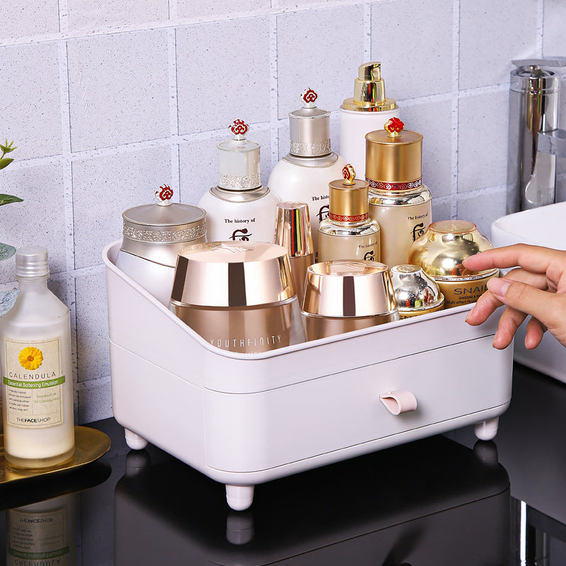 Toilet toilet plastic finishing skin-care desktop drawer-style cosmetic collection box