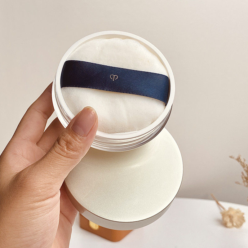 CPB powder puff storage box empty box with honey powder flutter elastic net box fixed makeup empty powder box convenient powder box