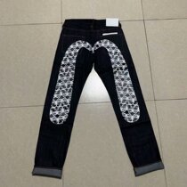 YX-06 series sheen black Buddha head large m fabric comfortable for men to fix small straight drum jeans