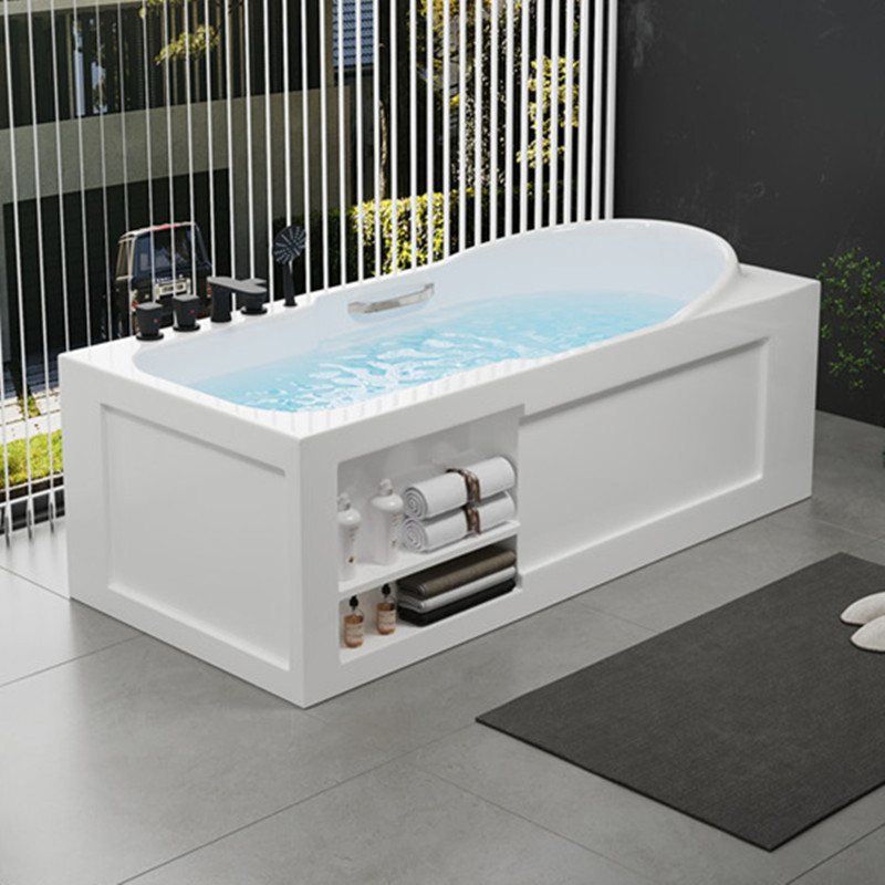 Three-Piece Integrated Freestanding Hotel Home Bathtub European and American Luxury Surfing Massage Adult Deep Bubble Bath Pool