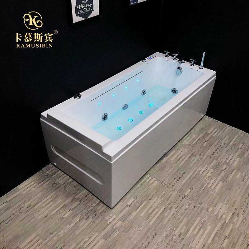 Japanese-style small-sized hotel home adult gas bath deep bubble color lamp surf massage constant temperature waterfall acrylic basin