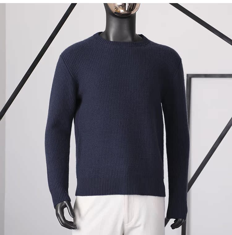 Yêu Moji ● Nhà thiết kế người Mỹ TF ● Áo len nam cổ điển nặng bằng len cashmere áo thể thao