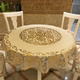 PVC thickened round table cloth waterproof no washing and oilproof