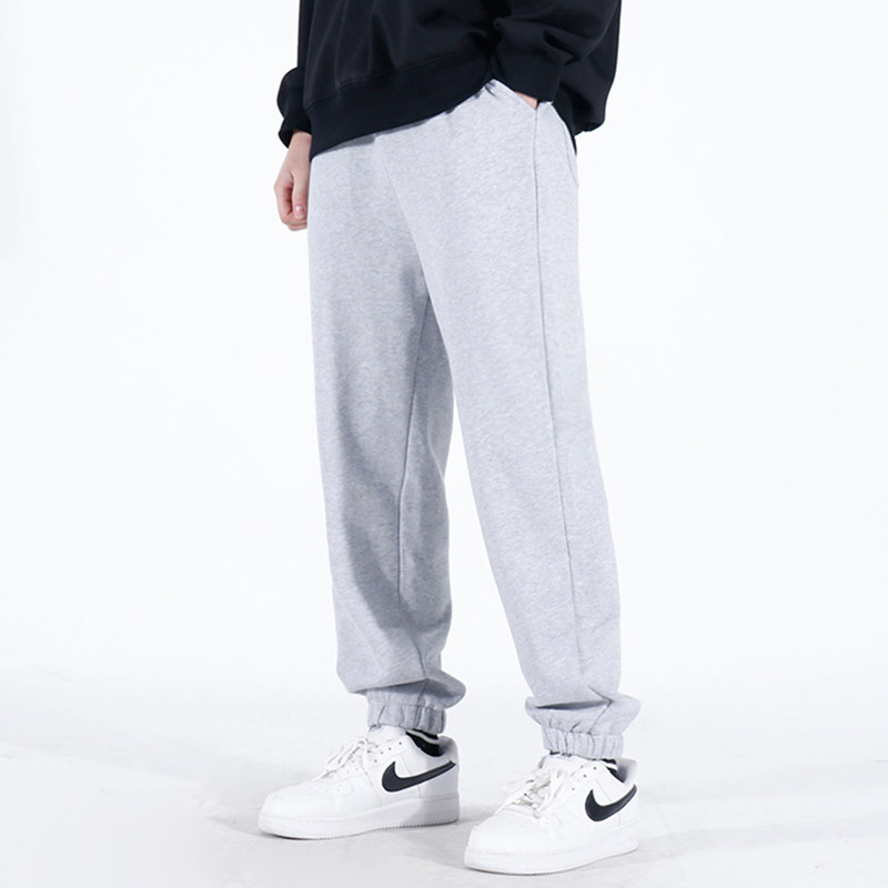 Sports pants men's spring and autumn tide brand bundle feet loose long pants trend all-match student basketball pants casual gray sweatpants