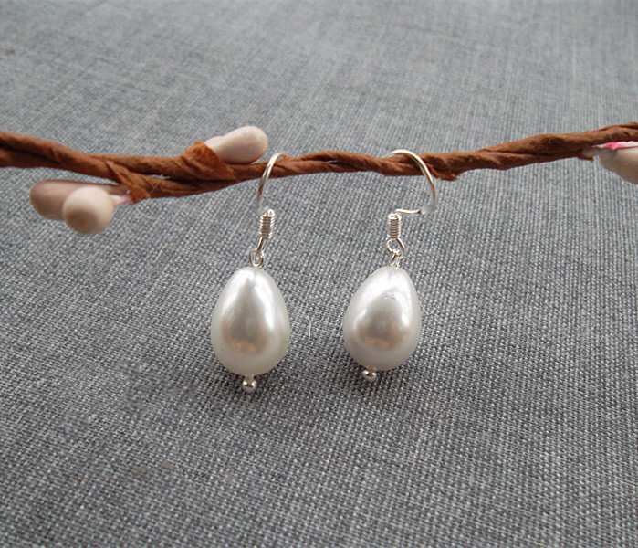 Shell Pearl Drop Earrings Woman Bay Pearl Earrings Fashion Korean Version Temperament Accessories 925 Silver Ear Hook Anti Allergy