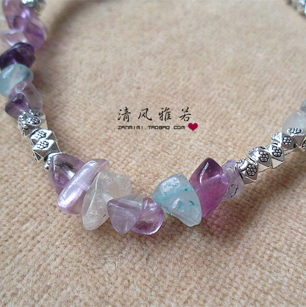 Tự nhiên citrine tourmaline bột tinh thể garnet citrine fluorite olivine thạch anh hoa vòng chân vòng hoa - Vòng chân lắc chân nữ pnj
