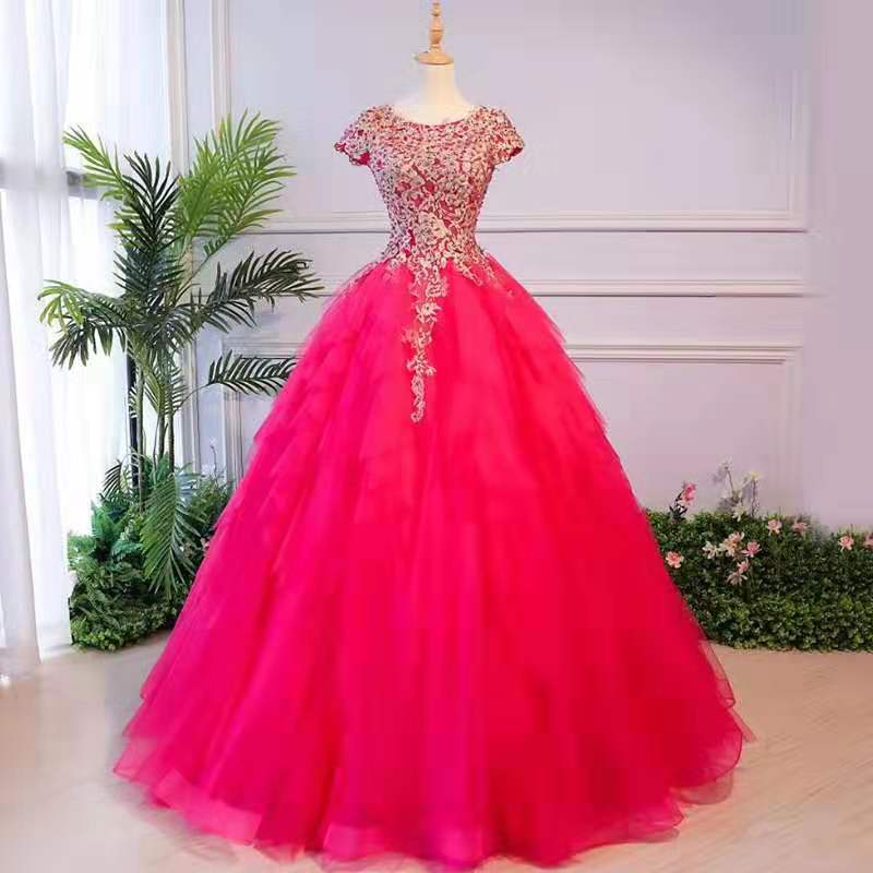 2019 New Performance Costume for Solo Performance, Bel Canto, Colorful Gauze, Banquet Stage, Annual Meeting, Evening Dress, Host, Chorus 2019 New Performance Costume for Solo Performance, Bel Canto, Colorful Gauze, Banquet Stage, Annual Meeting, Evening Dress, Host, Chorus
