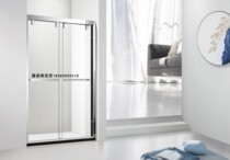 Chengdu shower room overall bathroom sliding door tempered glass bath room partition screen arc fan-shaped bath room customization