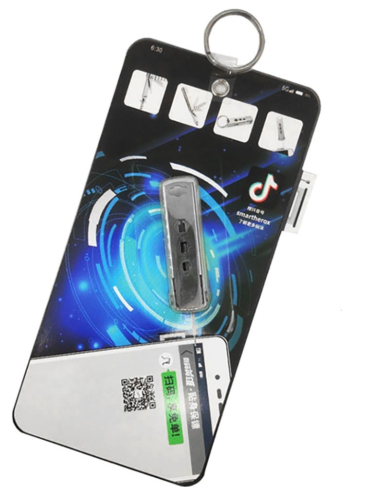 Mobile Phone Card Removal Tool Keychain Multifunctional Mini Card Removal Tool Portable Phone Stand Gadget