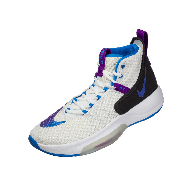 Nike Zoom Rize Black, White and Blue Actual Game Basketball Shoes Bq5398-101