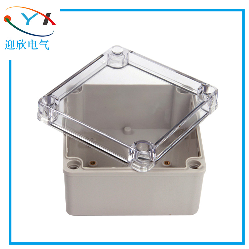 Yingxin AG type 100 100 75 transparent cover waterproof junction box outdoor plastic branch wire box terminal over wire box