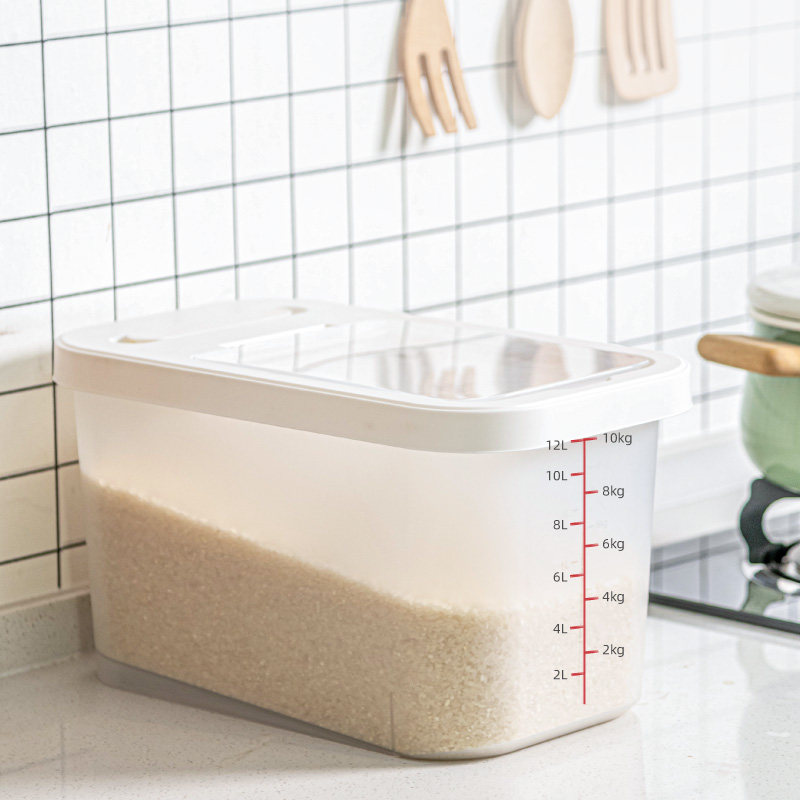 Jubilee dragon plastic rice barrel home anti-insect damp seal storage rice box 20 catty kitchen with rice flour containing box
