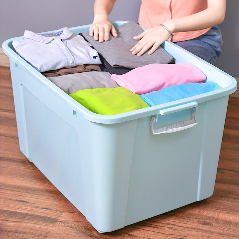 Jubilee Dragon Special Large Number Containing Box Home Clothes Clothing Plastic Containing Household Storage Box Containing Box Covered Thickening