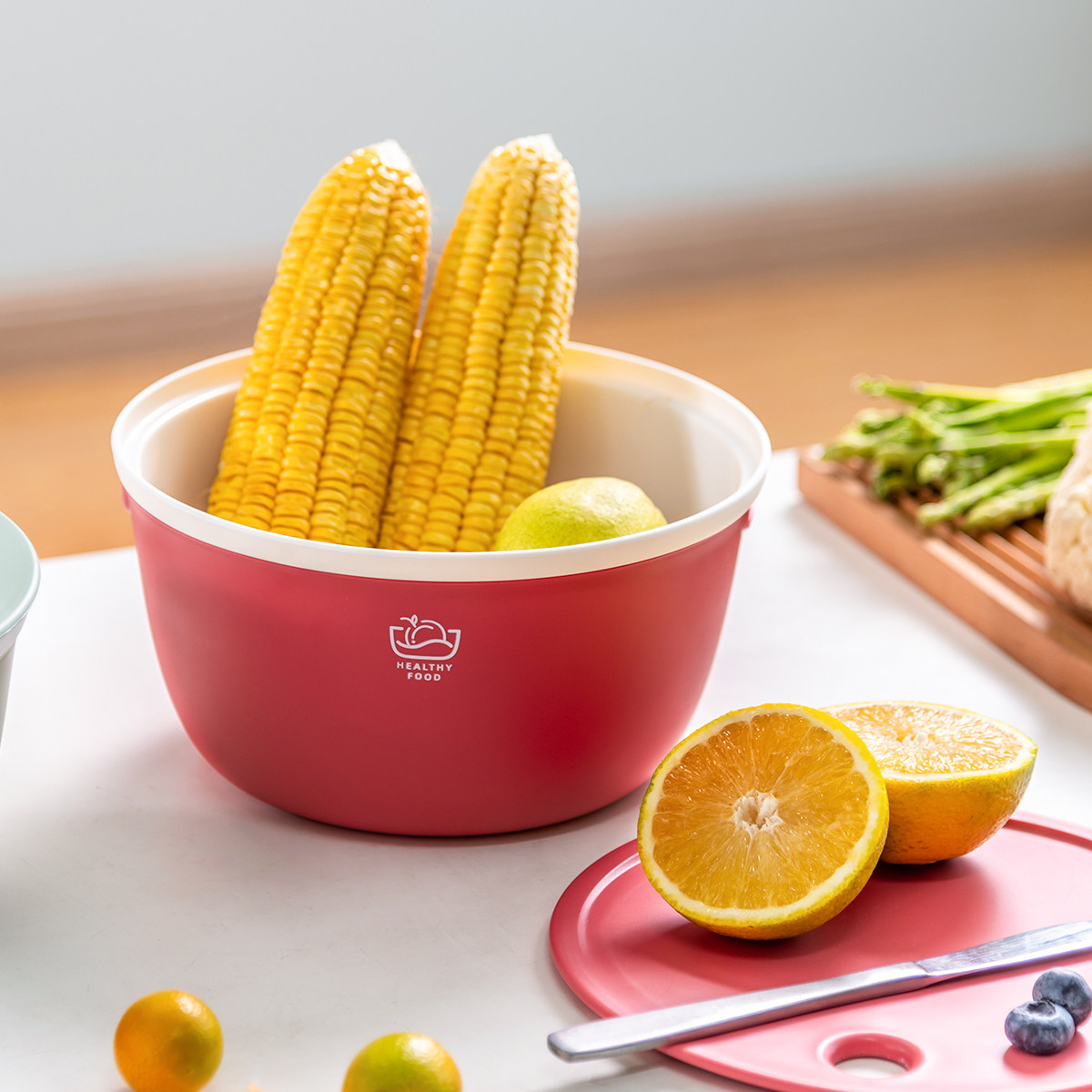 Jubilee Dragon Antibacterial Plastic With Lid Drain Basket Double Layer Thickened Sink Wash Vegetable Basket Naughty Rice Basket Fruit Basin Containing Basket