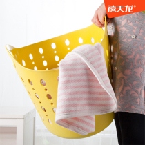 Juvenilong plastic large dirty clothes basket portable Japanese dirty clothes storage basket dirty clothes basket toys and sundries finishing basket