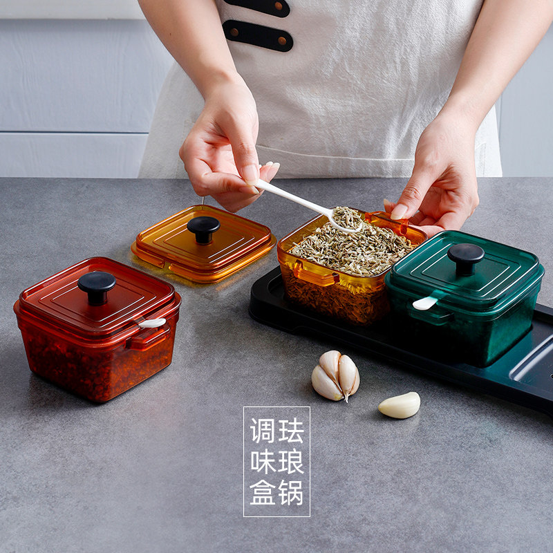 Jubilee Dragon Plastic Kitchen Home Creative Enamel Pan Sauce box one-piece Doge seasoned jar Sub-combined clothing