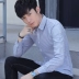 Áo sơ mi nam sọc dài tay 2018 mùa thu mới phiên bản Hàn Quốc của người đẹp thanh lịch giản dị áo sơ mi nam inch áo thủy triều