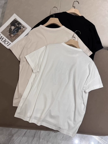 Летняя качественная хлопковая легкая и тонкая футболка с коротким рукавом для отдыха, Италия, оверсайз