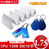 CPU 1208-09 key customizable printed smart key proximity card CPU key card FM card RF card