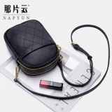 Сумка для телефона, модная сумка на одно плечо, кожаная маленькая небольшая сумка, из натуральной кожи, коллекция 2023, популярно в интернете