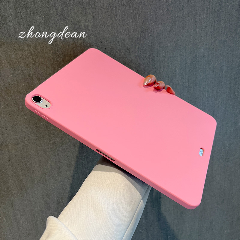 Pure Era Silicone Case for Apple iPad 11 Tablet Protective Soft Case Mini5 Solid Color Mini6 Lightweight iPad 10 Coverless Anti-Drop Air4/5/6/7 Simple Pro 11inch Air 13inch