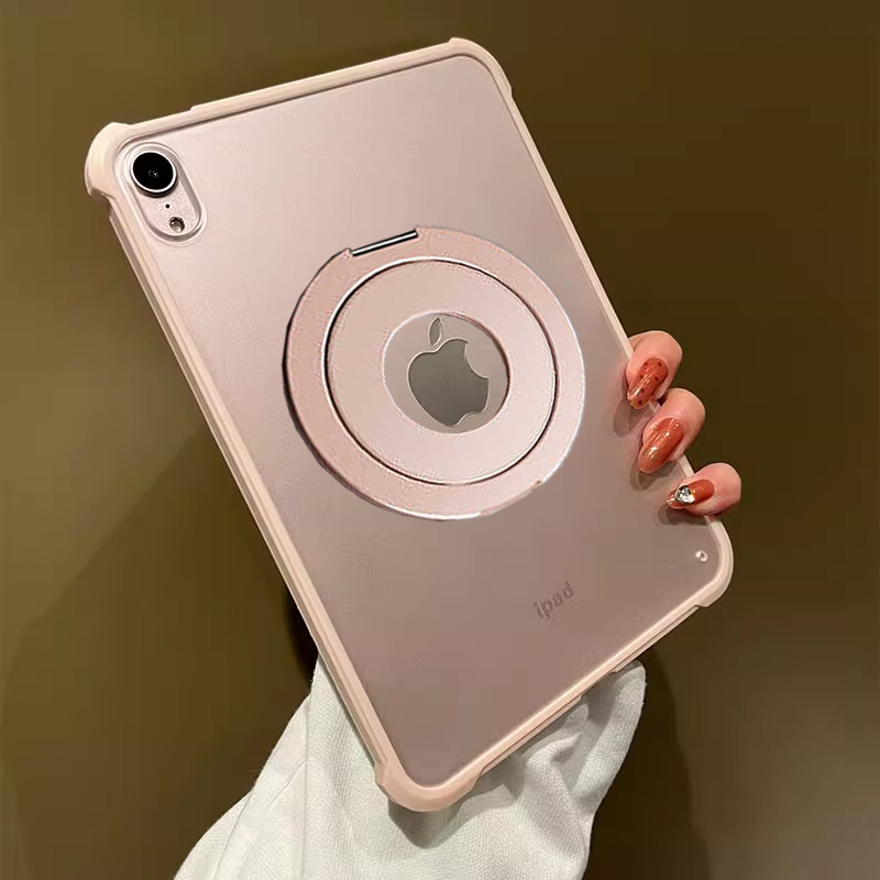 Airbag Frosted Rotating Alloy Magnetic Stand Suitable for Apple iPad 11 Tablet Protective Case Air7/6/5 Full Coverage Pro 11inch Anti-Drop Mini Mini7/6 Portable Multifunctional 13inch Lightweight