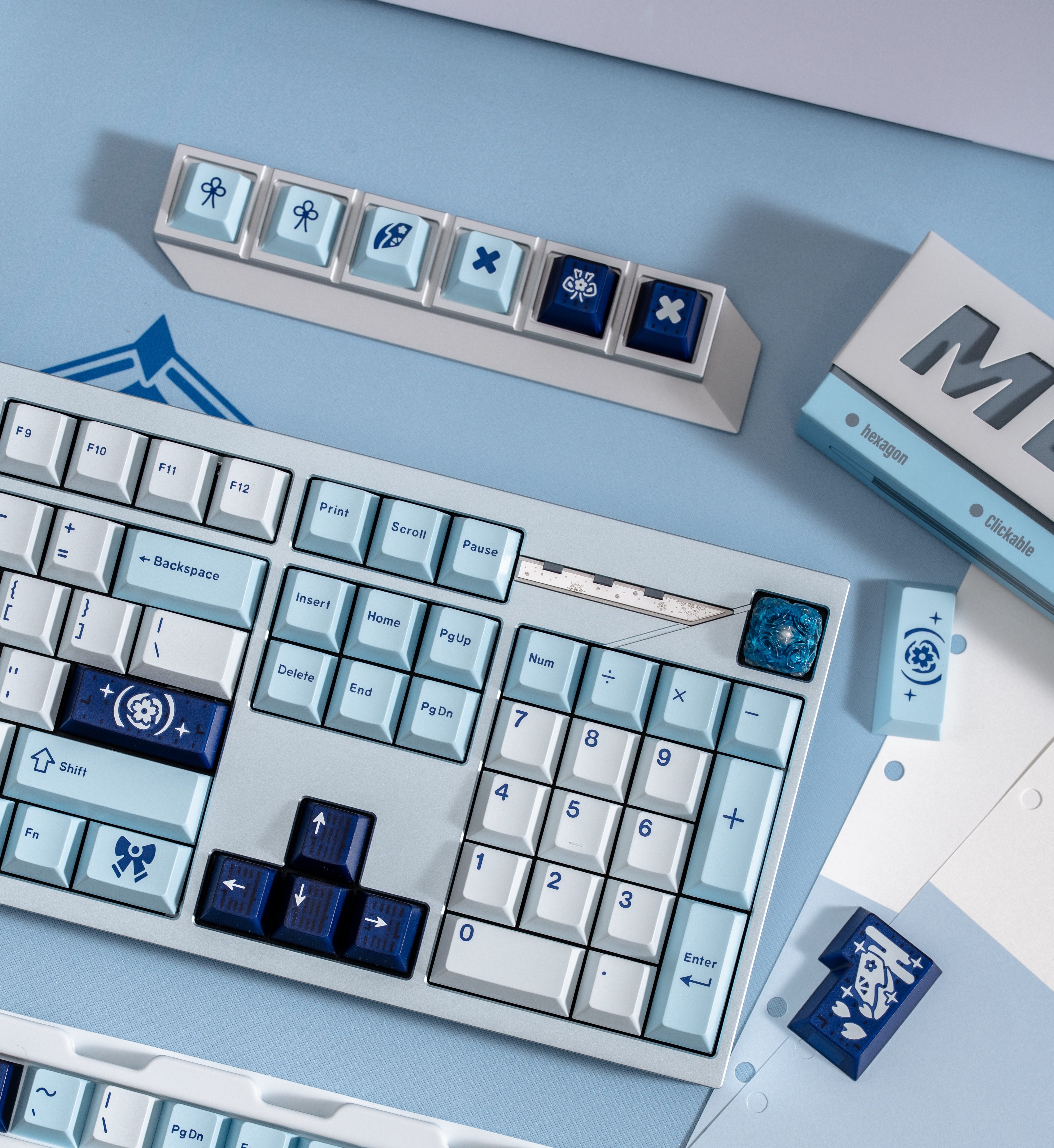 Keykobo shirasagi white goose keycaps: a new peak of keyboard