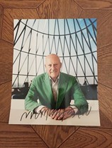 Norman Foster Pritzker laureate architect official autographed photo 10 inches