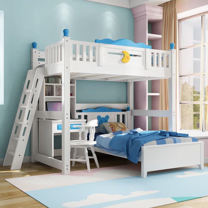 Купить Двухъярусная детская кровать Твердой древесины двухъярусная ...