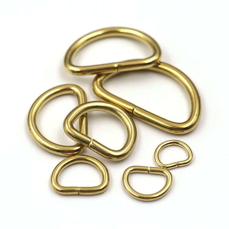 Leather Brass Hardware Pure Copper D Closed Closed Closed Closed D Closed Backing Package Accessories