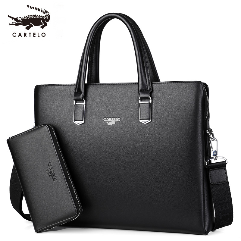 Cardi Music Crocodile Male Bag Briefcase New Products Computer Business Handbag Men Skew Cross Single Shoulder Bag Casual Bag