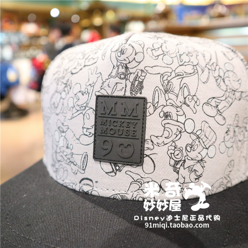 Thượng Hải Disney mua trong nước Mickey 90th Anniversary Basketball Cap Limited Collection Lưu niệm Sun Hat Sun Hat - Bóng chày