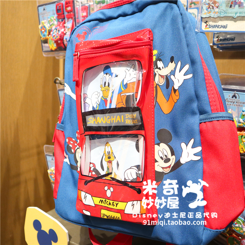 Thượng Hải Disney mua túi Mickey túi trẻ em học sinh tiểu học nữ túi 35 tuổi vai túi học sinh - Túi bé / Ba lô / Hành lý balo học sinh