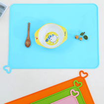 Silicone placemat Primary school meal cloth Childrens first grade table mat Waterproof and oilproof foldable insulation mat Anti-scalding mat