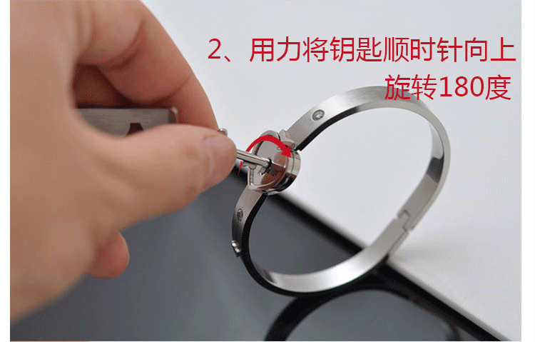 Vòng tay khóa đồng tâm vòng tay đôi có thể được viết chữ để lắc cùng một đoạn bạc sterling vòng cổ nữ quà tặng ngày Valentine - Vòng đeo tay Cuff vòng tay nam